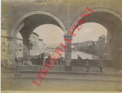 Brogi - - Firenze. Ponte vecchio con vista dell'Arno.