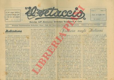 - - Il setaccio. Periodico dell'Associazione Studentesca Universitaria di Cento.