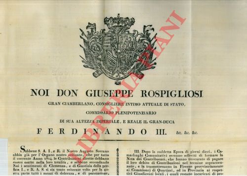- - Avviso che tutti i contribuenti che non salderanno i propri debiti saranno soggetti a mora.