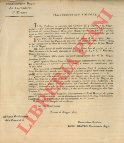 - - Gestione dei passaporti.