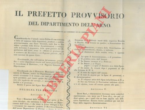 - - Disposizioni tendenti a stabilire provvisoriamente una Cassa Centrale dove versare i prodotti delle varie Amministrazioni.