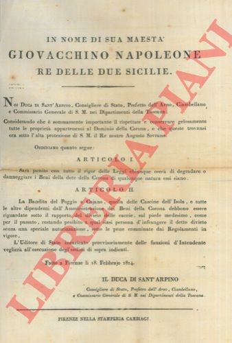 - - Tutela delle propriet appartenenti al Dominio della Corona.