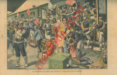 - - La partenza da Tokio dei riservisti giapponesi per la guerra.