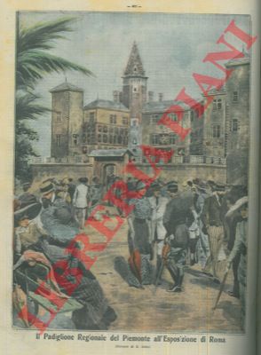 ABBO E. - - Il padiglione del Piemonte all'Esposizione di Roma.