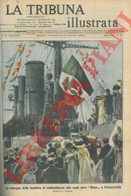 DALMONTE L. - - La consegna della bandiera di combattimento alla regia nave 