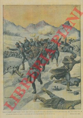 ABBO E. - - Numerosi soldati austriaci abbandonano le trincee e si avviciano alle nostre linee in segno di resa.