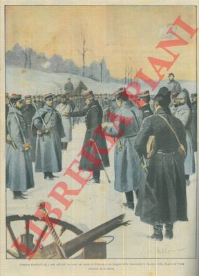ABBO E. - - Peppino Garibaldi e i suoi ufficiali ricevono sui campi di Francia le insigne della Legion d'Onore.