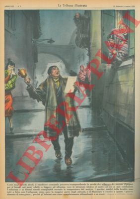 Pisani V. - - A Lezcano il banditore comunale percorre le strade del villaggio e legge ad alta voce le istruzioni per combattere l'influenza.