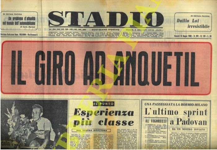 - - Il Giro ad Anquetil.