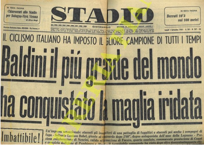 - - Baldini il pi grande del mondo ha conquistato la maglia iridata.