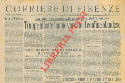 - - Avanguardie Alleate si avvicinano a Prato e Lucca