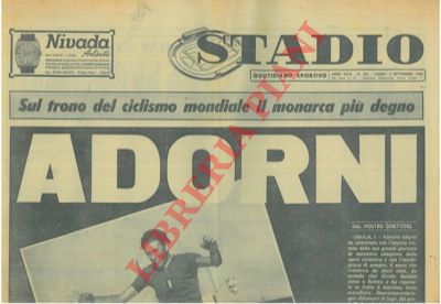 - - Adorni. Sul trono del ciclismo mondiale il monarca pi degno.
