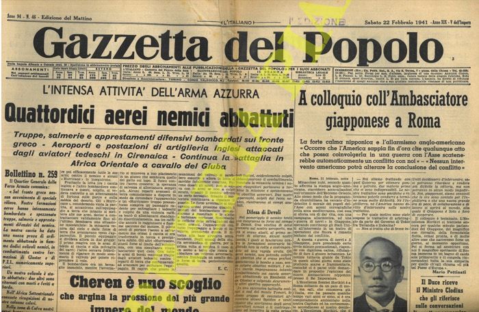 - - Quattordici aerei nemici abbattuti. (Fronte greco)