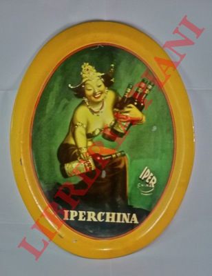 Boccasile - - Vassoio in latta, Iperchina.