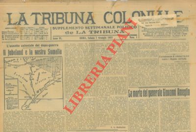 - - La Tribuna Coloniale. Supplemento settimanale politico de La Tribuna.