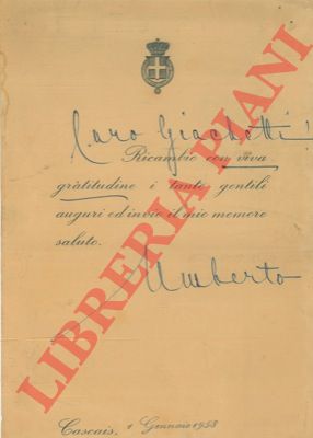 - - Umberto di Savoia.