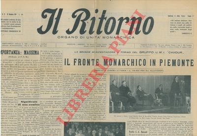 - - Il ritorno. Organo di Unit Monarchica.