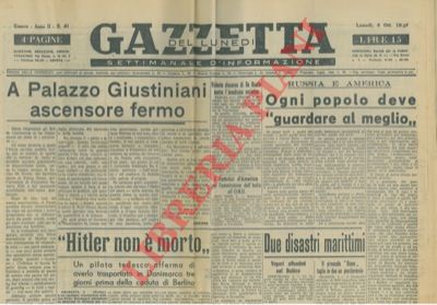 - - Gazzetta del luned