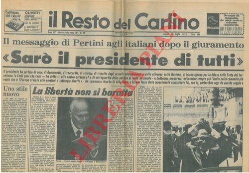 - - Pertini Presidente della Repubblica.
