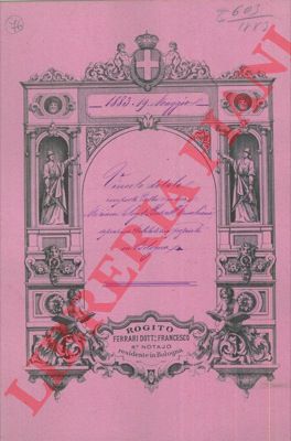 Miriam Lloyd Busvelli in Emiliani, Alessandro Emiliani - - Stabile posto in Bologna, via D'Azeglio nr. 25, gi via S. Mamolo nr. 103.