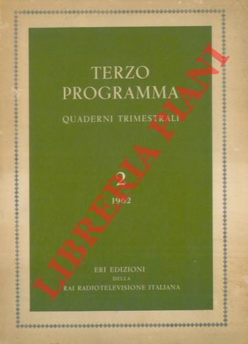 - - Terzo programma. Quaderni trimestrali.