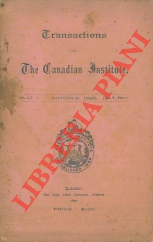 - - Transaction of The Canadian Institute.