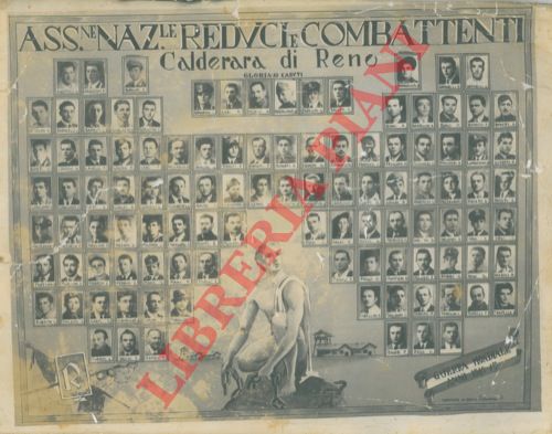 - - Guerra mondiale 1940 - 45. Ass.ne Naz.le Reduci e Combattenti. Calderara di Reno.
