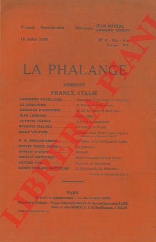 - - La phalange. France - Italie.