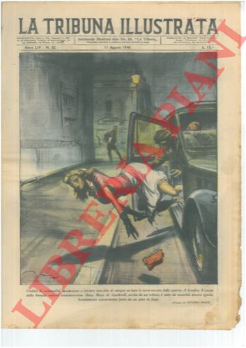 PISANI Vittorio - - Ondate di criminalit continuano a lasciare macchie di sangue su tutte le terre toccate dalla guerra. A Londra, il corpo della bionda vedova Daisy Mays di Stockwell, uccisa da un veleno,  stato bestialmente scaraventato fuori da un auto in fuga.