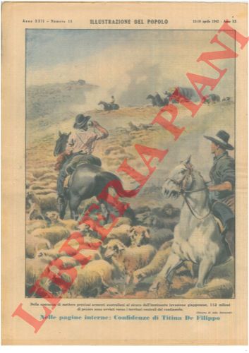 RAIMONDI Aldo - - Nella speranza di mettere preziosi armenti australiani al sicuro dall'imminente invasione giapponese, 112 milioni di pecore sono avviati verso i territori centrali del continente.