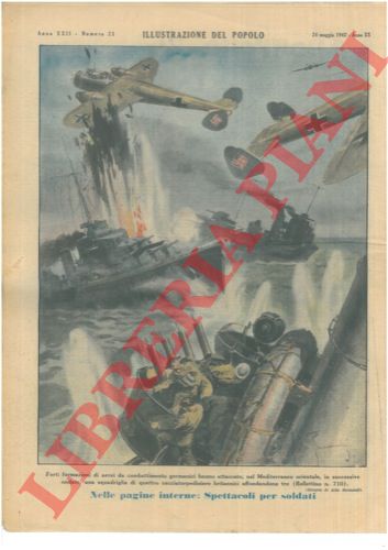 RAIMONDI Aldo - - Forti formazioni di aerei da combattimento germanici hanno attaccato, nel Mediterraneo orientale, in successive ondate, una squadriglia di quattro cacciatorpediniere britannici affondandone tre (Bollettino n. 710).