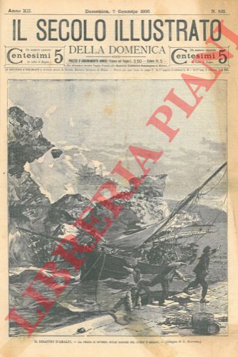 SCORRANO L. - - Il disastro d'Amalfi. La frana si riversa sulle barche del porto d'Amalfi.