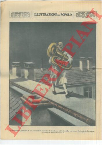MOLINARI Aldo - - La passeggiata notturna di un sonnambulo suonator di trombone sul tetto della sua casa a Hettstadt in Germania.
