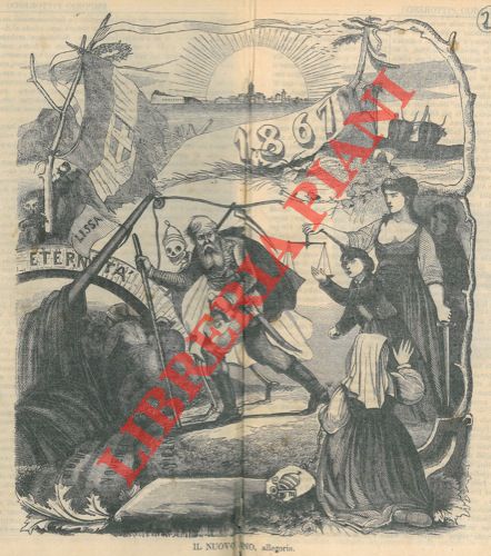 - - Il nuovo anno, 1867. Allegoria.