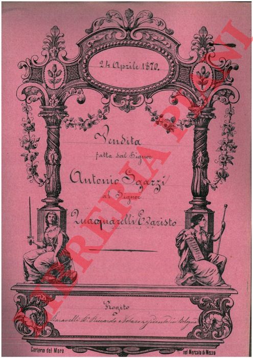 Sgarzi - Quaquarelli - Vendita di un fabbricato situato sui beni della Partecipanza di S.Giovanni in Persiceto nella Parrocchia di S.Matteo della Decima