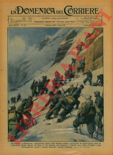 BELTRAME A. - - Cinquecento alpini di Aosta hanno dato la scalata al Monte Bianco da tutte le vie italiane.