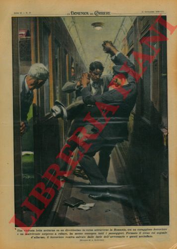 BELTRAME A. - - Violenta lotta notturna su un direttissimo in corsa attraverso la Romania, tra un coraggioso ferroviere e un malvivente sorpreso a rubare.
