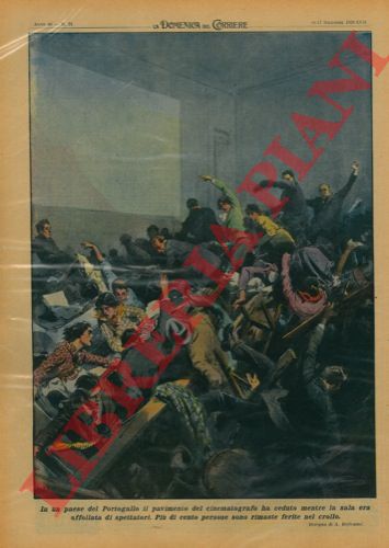BELTRAME A. - - In un paese del Portogallo il pavimento del cinematografo ha ceduto mentre la sala era affollata di spettatori.