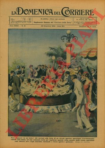BELTRAME A. - - Gli invitati alla festa di un circolo sportivo americano s'avvicinavano, coltello alla mano, ad una colossale torta per tagliarne qualche fetta, quando dalla crosta appetitosa sono sbucate nove vispe fanciulle, lasciando a bocca aperta i golosoni...