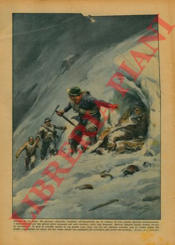 BELTRAME A. - - Un alpinista, costretto all'immobilit per la rottura di una gamba  stato bloccato per due giorni da una tormenta. Salvo per merito del suo cane lupo.
