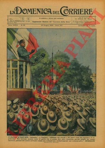 BELTRAME A. - - Discorso ai fanti della 'Sabauda' a Cagliari.