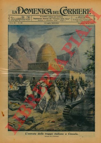 BELTRAME A. - - L'entrata delle truppe italiane a Cassala.