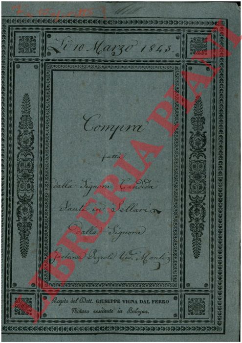 Fanti - Pezzoli - Compra di un appartamento posto nella casa in Strada Mascarella 1538 a Bologna