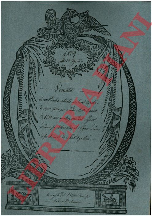 Albanelli - Annursi - Vendita di un predio posto in Sant'Agostino governo di Poggio Renatico