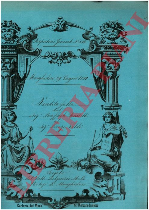 Rossetti - Naldi - Vendita di un podere detto Trappola o Capanne posto in Valgateraa, Comune di Monghidoro