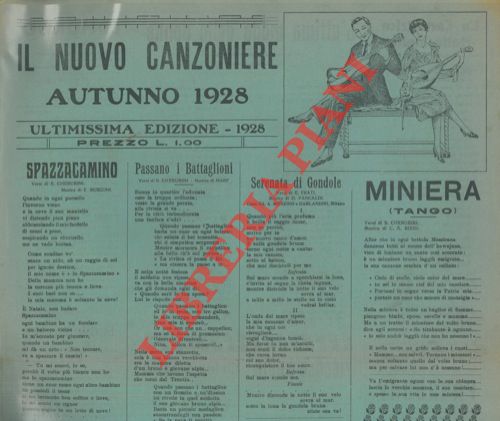 - - Il nuovo canzoniere. Autunno 1928.