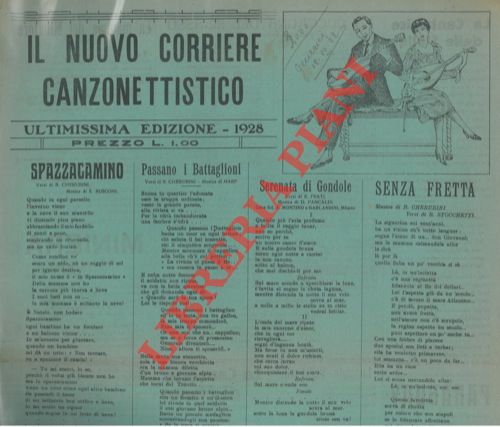 - - Il nuovo corriere canzonettistico. Nuovissima edizione 1928.