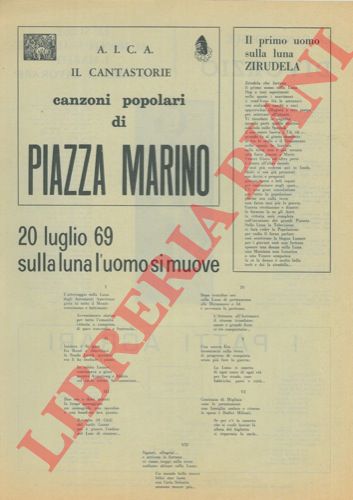 PIAZZA Marino - - La canzone sul divorzio  = Sulla luna l'uomo si muove.