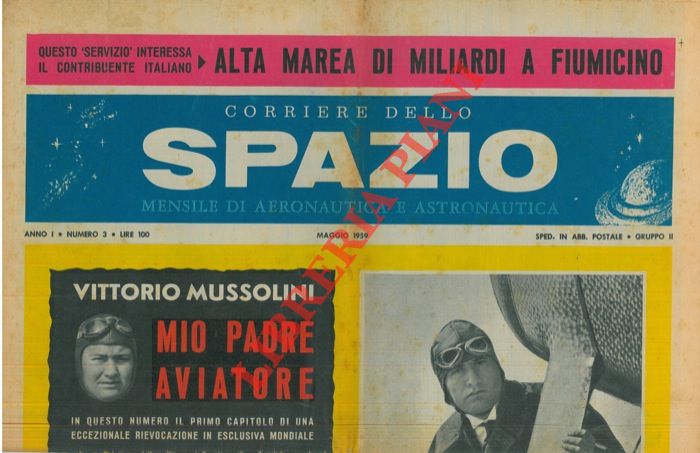 - - Corriere dello spazio. Mensile di aeronautica e astronautica.