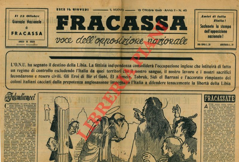  - Fracassa. Settimanale di battaglie politiche.